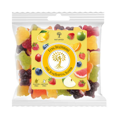 Sie sehen eine Packung NATURFEH Fruchtgummi auf Joghurtschaum, Produktbild: 01 NATURFEH Fruchtgummi auf Joghurtschaum, A-Nr.: 5861758 - 01