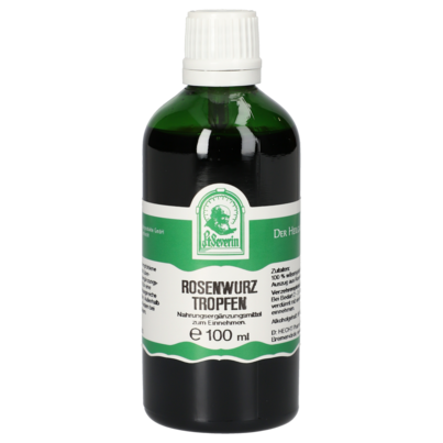 Sie sehen eine Packung ROSENWURZ TROPFEN 100 ML, Produktbild: 01 ROSENWURZ TROPFEN 100 ML, A-Nr.: 5773646 - 01