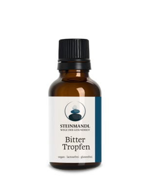 Sie sehen eine Packung Steinmandl Bitter Tropfen, Produktbild: 01 Steinmandl Bitter Tropfen, A-Nr.: 6039670 - 01