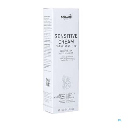 Sie sehen eine Packung Gehwol Med.sensitive Creme Nr.64143 75ml, Produktbild: 04 Gehwol Med.sensitive Creme Nr.64143 75ml, A-Nr.: 4792707 - 04