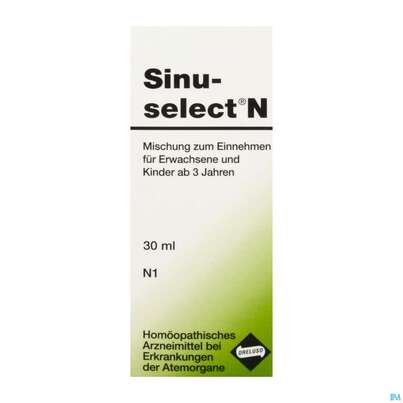 Sie sehen eine Packung Dreluso Sinuselect 30ml, Produktbild: 01 Dreluso Sinuselect 30ml, A-Nr.: 3518016 - 01