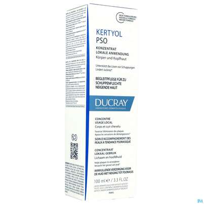 Sie sehen eine Packung Ducray Kertyol P.s.o. Konzentrat Zur Lokalen Anwendung Bei Psoriasis 100ml, Produktbild: 04 Ducray Kertyol P.s.o. Konzentrat Zur Lokalen Anwendung Bei Psoriasis 100ml, A-Nr.: 5606316 - 04