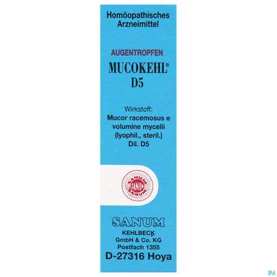 Sie sehen eine Packung Mucokehl Augentropfen D5 5ml, Produktbild: 02 Mucokehl Augentropfen D5 5ml, A-Nr.: 0991278 - 02