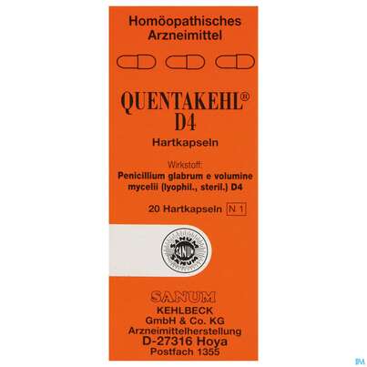 Quentakehl Kapseln D4 20st, A-Nr.: 1769932 - 02