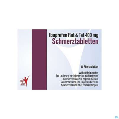 Ibuprofen-rat&amp;tat Schmerztabl 400mg 30st, A-Nr.: 4482059 - 02