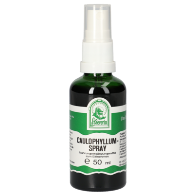 Sie sehen eine Packung CAULOPHYLLUM SPRAY 50 ML, Produktbild: 01 CAULOPHYLLUM SPRAY 50 ML, A-Nr.: 4566313 - 01