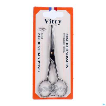 Sie sehen eine Packung Vitry Nasenhaarschere 1pc, Produktbild: 02 Vitry Nasenhaarschere 1pc, A-Nr.: 4628014 - 02