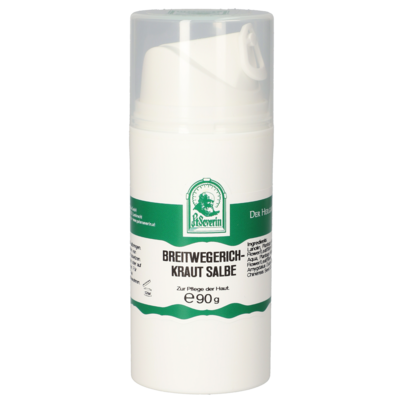 Sie sehen eine Packung BREITWEGERICHKRAUT SALBE 90 G, Produktbild: 01 BREITWEGERICHKRAUT SALBE 90 G, A-Nr.: 5935899 - 01