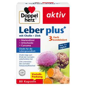 Doppelherz Leber plus mit Cholin + Zink, A-Nr.: 5817993 - 01