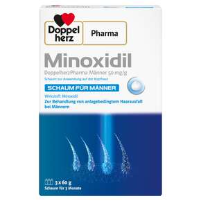 Minoxidil DoppelherzPharma Männer 50 mg/g Schaum zur Anwendung auf der Kopfhaut, A-Nr.: 5532813 - 01