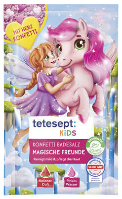 Tetesept Kids Badesalz Konfetti Beste Freunde 45g, A-Nr.: 6117631 - 01