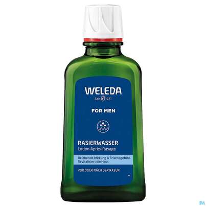 Sie sehen eine Packung Rasiercreme,-seife,-wasser Weleda Rasierwasser 100ml, Produktbild: 04 Rasiercreme,-seife,-wasser Weleda Rasierwasser 100ml, A-Nr.: 0639831 - 04