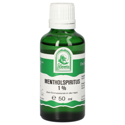Sie sehen eine Packung MENTHOLSPIRITUS 1% TROPFEN 50 ML, Produktbild: 01 MENTHOLSPIRITUS 1% TROPFEN 50 ML, A-Nr.: 4932746 - 01