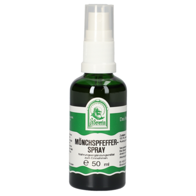 Sie sehen eine Packung MÖNCHSPFEFFER SPRAY 50 ML, Produktbild: 01 MÖNCHSPFEFFER SPRAY 50 ML, A-Nr.: 4444573 - 01