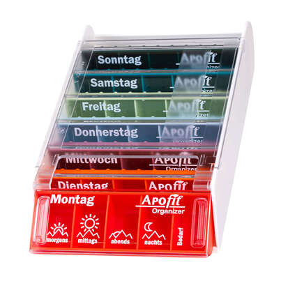 APOfit Wochendispenser 7 Dosierer Organizer bunt, A-Nr.: 5965073 - 01