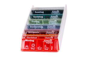 APOfit Wochendispenser 7 Dosierer Organizer bunt, A-Nr.: 5965073 - 01