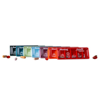 APOfit Wochendispenser 7 Dosierer Organizer bunt, A-Nr.: 5965073 - 04