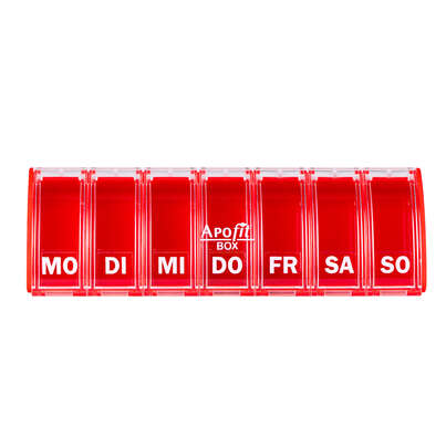 APOfit Wochendispenser 1 Dosierer Box rot, A-Nr.: 5965050 - 01
