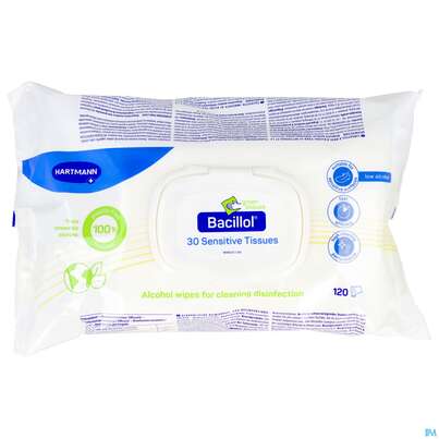 Desinfektionstuecher Bacillol/30 Flaechen Sensitive Green Tissue 120st, A-Nr.: 5856935 - 02
