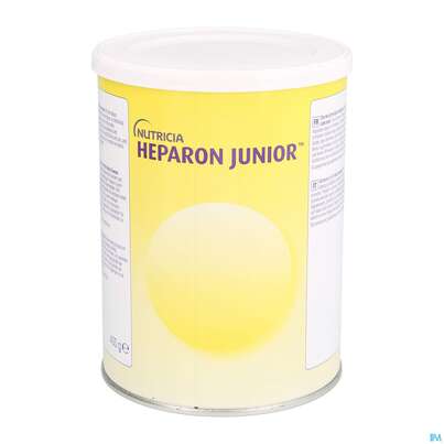 Sie sehen eine Packung Heparon Pulver 400g Junior Ds 1st, Produktbild: 01 Heparon Pulver 400g Junior Ds 1st, A-Nr.: 3709704 - 01