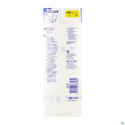 Sie sehen eine Packung Inkontinenz Molicare Pad Tropfen 3 30st, Produktbild: 04 Inkontinenz Molicare Pad Tropfen 3 30st, A-Nr.: 5930672 - 04