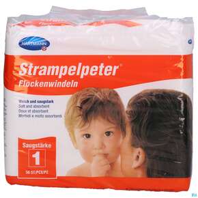 Inkontinenz Strampelpeter Flockenwindeln Staerke 1 56st, A-Nr.: 2307530 - 01