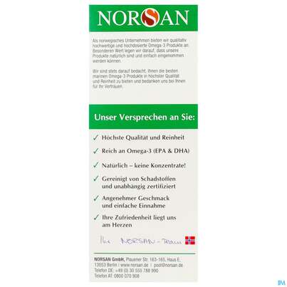 Omega -3 Norsan Oel/vegan/epa/hochd. Orangengeschmack 100ml, A-Nr.: 5948034 - 04