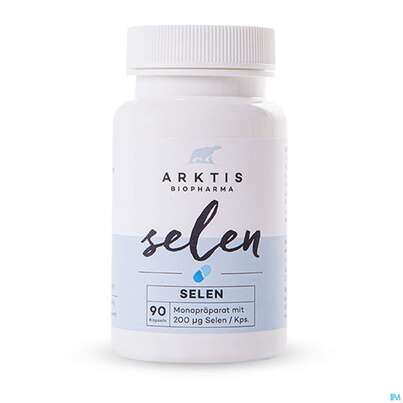 Sie sehen eine Packung Selen Kapseln Arktis 90st, Produktbild: 01 Selen Kapseln Arktis 90st, A-Nr.: 4750761 - 01