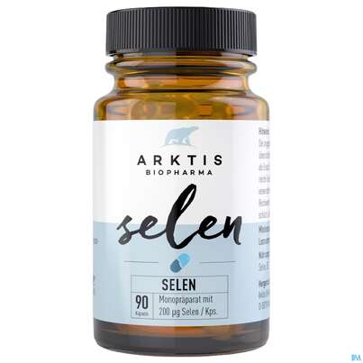 Sie sehen eine Packung Selen Kapseln Arktis 90st, Produktbild: 03 Selen Kapseln Arktis 90st, A-Nr.: 4750761 - 03