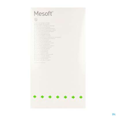 Sie sehen eine Packung Vlieskompressen Mesoft/set Steril 10x 10cm 30x5 150st, Produktbild: 04 Vlieskompressen Mesoft/set Steril 10x 10cm 30x5 150st, A-Nr.: 1652348 - 04