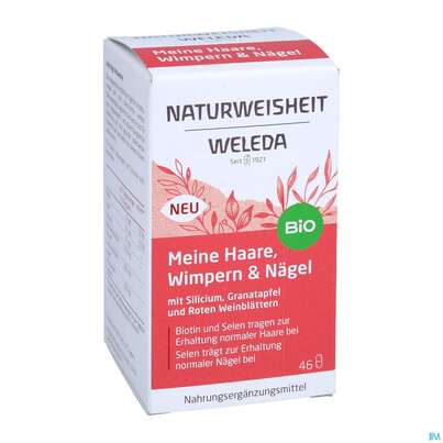 Sie sehen eine Packung Weleda Naturweisheit Haare Wimpern Naegel 46st, Produktbild: 05 Weleda Naturweisheit Haare Wimpern Naegel 46st, A-Nr.: 5436044 - 05