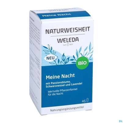 Sie sehen eine Packung Weleda Naturweisheit Meine Nacht 46st, Produktbild: 05 Weleda Naturweisheit Meine Nacht 46st, A-Nr.: 5436038 - 05