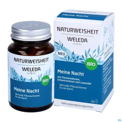 Sie sehen eine Packung Weleda Naturweisheit Meine Nacht 46st, Produktbild: 06 Weleda Naturweisheit Meine Nacht 46st, A-Nr.: 5436038 - 06