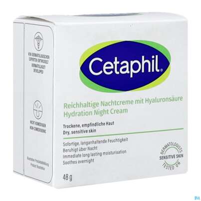 Cetaphil Nachtcreme +hyaluronsaeure Reichhalt 48ml, A-Nr.: 4839343 - 02