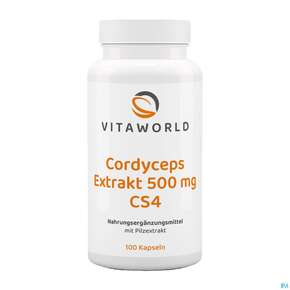Cordyceps Sinensis-extrakt Kapseln Vegetarisch 500mg Vita World 100st, A-Nr.: 4836439 - 01
