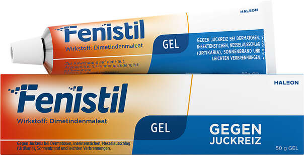 Sie sehen eine Packung Fenistil Gel 50g, Produktbild: 01 Fenistil Gel 50g, A-Nr.: 0622115 - 01