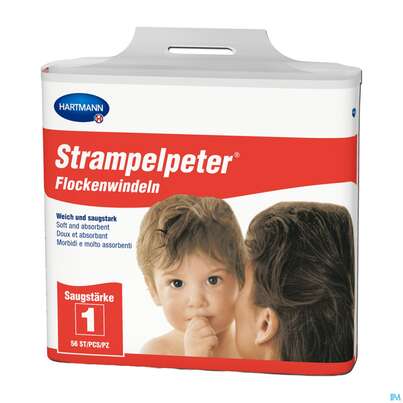 Inkontinenz Strampelpeter Flockenwindeln Staerke 1 56st, A-Nr.: 2307530 - 06