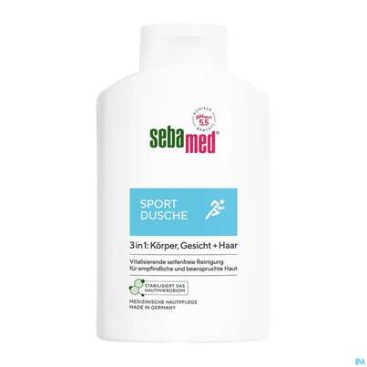 Sie sehen eine Packung Sebamed/sebapharma Sport Dusche 400ml, Produktbild: 02 Sebamed/sebapharma Sport Dusche 400ml, A-Nr.: 5599817 - 02