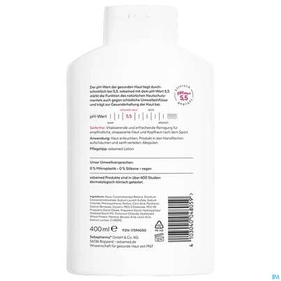 Sie sehen eine Packung Sebamed/sebapharma Sport Dusche 400ml, Produktbild: 04 Sebamed/sebapharma Sport Dusche 400ml, A-Nr.: 5599817 - 04