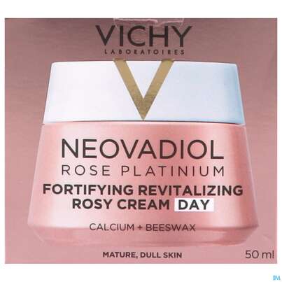 Sie sehen eine Packung Vichy Neovadiol Rose Platinium 50ml, Produktbild: 04 Vichy Neovadiol Rose Platinium 50ml, A-Nr.: 4732214 - 04