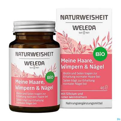 Sie sehen eine Packung Weleda Naturweisheit Haare Wimpern Naegel 46st, Produktbild: 10 Weleda Naturweisheit Haare Wimpern Naegel 46st, A-Nr.: 5436044 - 10