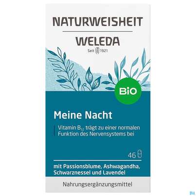 Sie sehen eine Packung Weleda Naturweisheit Meine Nacht 46st, Produktbild: 03 Weleda Naturweisheit Meine Nacht 46st, A-Nr.: 5436038 - 03