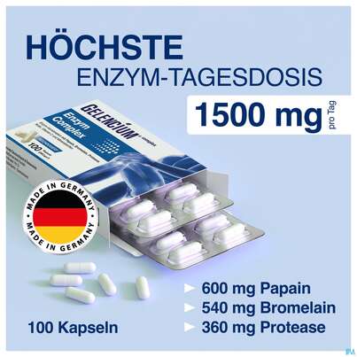 Enzym Bromelain/kapseln Complex Hochdosiert Gelencium 100st, A-Nr.: 5726931 - 09