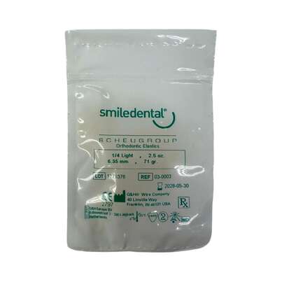 Sie sehen eine Packung Spangengummis 1/4 leicht latexfarben, Produktbild: 01 Spangengummis 1/4 leicht latexfarben, A-Nr.: 6123844 - 01