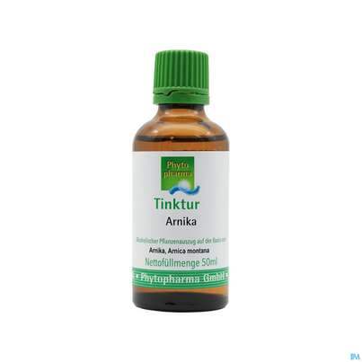Sie sehen eine Packung Arnika Tinktur Phytopharma 50ml, Produktbild: 02 Arnika Tinktur Phytopharma 50ml, A-Nr.: 3107419 - 02