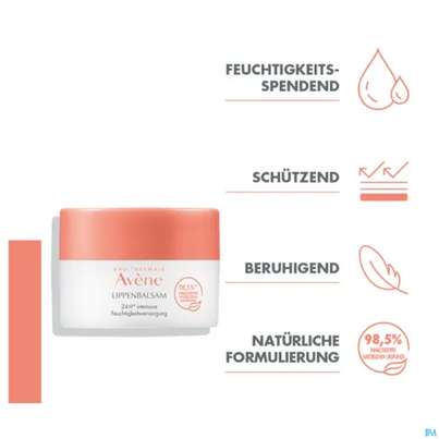 Sie sehen eine Packung Avene Basislinie Feuchtigkeitsspendender Lippenbalsam Tiege 10ml, Produktbild: 12 Avene Basislinie Feuchtigkeitsspendender Lippenbalsam Tiege 10ml, A-Nr.: 5939727 - 12