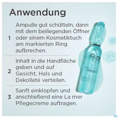 Sie sehen eine Packung La Mer Ohne Parfum Ampulle 2ml Oxygen 1st, Produktbild: 03 La Mer Ohne Parfum Ampulle 2ml Oxygen 1st, A-Nr.: 5378192 - 03