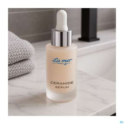 Sie sehen eine Packung La Mer Ohne Parfum Ceramide Serum 30ml, Produktbild: 03 La Mer Ohne Parfum Ceramide Serum 30ml, A-Nr.: 5981385 - 03