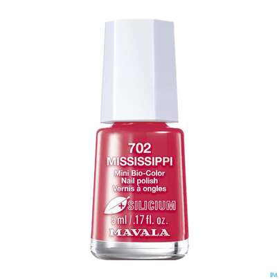 Sie sehen eine Packung Mavala Nagellacke Bio +si 702 Mississippi 5ml, Produktbild: 01 Mavala Nagellacke Bio +si 702 Mississippi 5ml, A-Nr.: 5743444 - 01