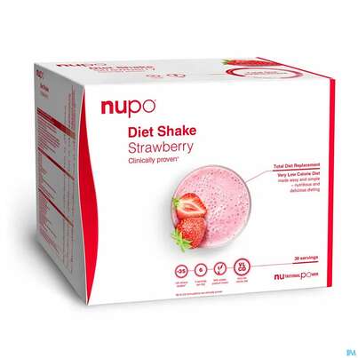 Sie sehen eine Packung Nupo Lebenswert Diet Shake Strawberry 12st, Produktbild: 02 Nupo Lebenswert Diet Shake Strawberry 12st, A-Nr.: 5738845 - 02
